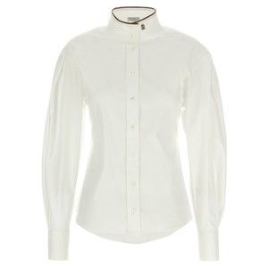 Brunello Cucinelli Shiny Collar Detail Shirt - NWT